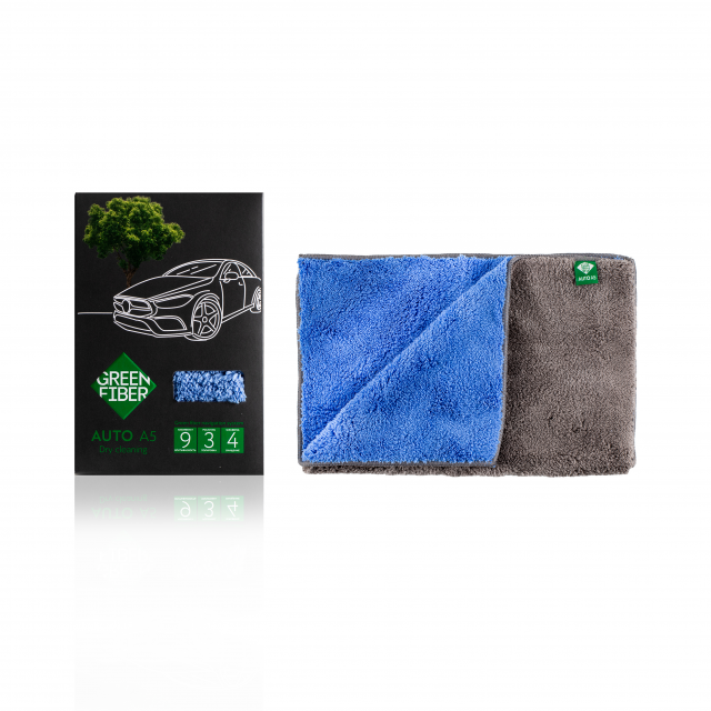 Green Fiber AUTO A5, Автополотенце для сухой уборки, серо-голубое